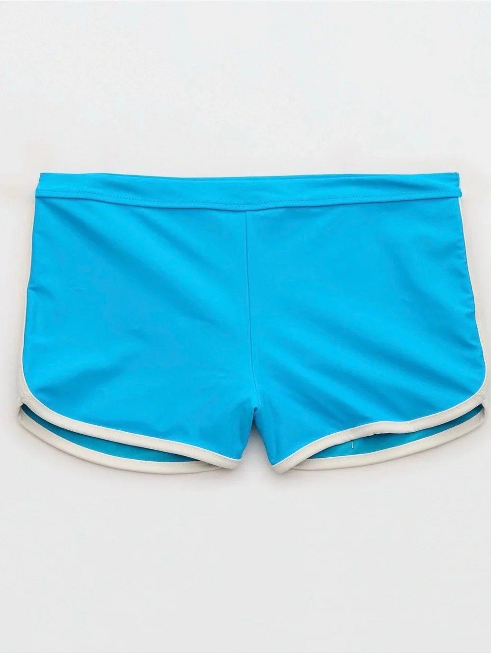 Aerie Swim Set Crop Tee Bikini Top & Mid Rise Boyshort Bikini Bottom